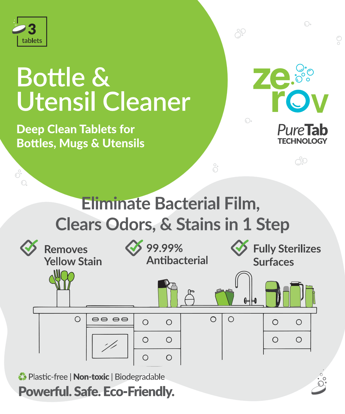 Zerov Bottle and Utensil Cleaner